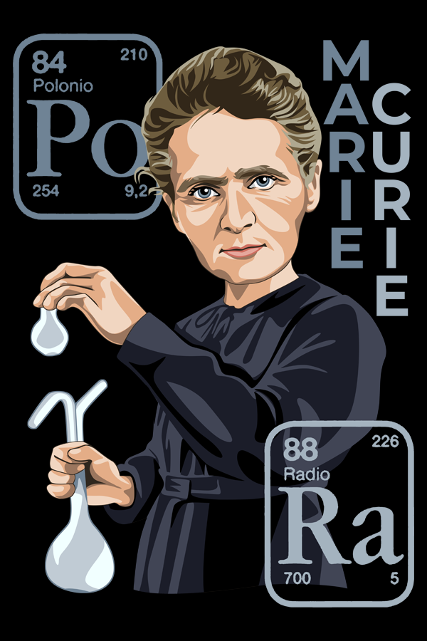 Ilustracion Marie Curie